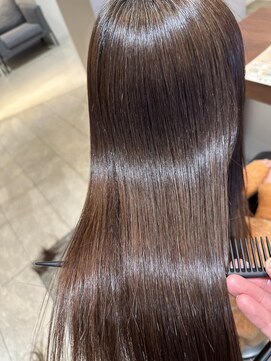 エイクス ヘア デザイン×美髪クリニック 千葉(AQs hair design) くびれヘア/アプリコットオレンジ/夏/髪質改善[千葉駅]