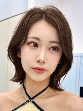 サンド 大阪梅田(sand) ＠hitoshi__sand ボブ/黒髪/ネビージュ/小顔/ワンレン/大阪梅田