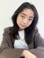 アルバム 渋谷パルコ(ALBUM) ロング韓国ヘアおくれ毛前髪カットフェイスフレーミング_F80025