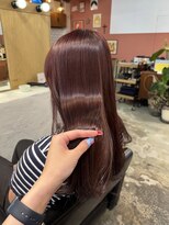 チャプター 問屋町(chapter)&nbsp;ブリーチなしピンクラベンダーブラウンカラー髪質改善ストレート