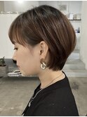 前髪あり ショートボブ大人女性にオススメ 20代30代40代