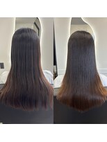 ロア 熊本(LOA)&nbsp;最高峰シルクストレート　before after