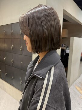 ヘアー アイス ルーチェ(HAIR ICI LUCE) ミニボブ/オリーブグレージュ/ブリーチなし/星