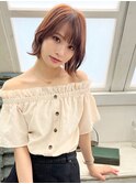 ミディアムレイヤー 美髪 透明感 イメチェン くびれ 髪質改善