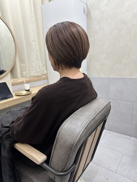 フレームプラス 天王寺あべの店(FRAME+) 脱白髪染め×ショートボブ