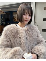 ポーズ(PAUSE)&nbsp;【大人ボブ】重たさを残した大人ボブ×オリーブベージュ