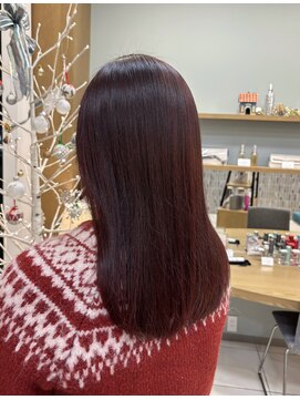 オリジン サロン(THE ORIGIN'S SALON) 明るいベースをいかしたブリーチなしred color