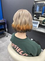 ホワイト 梅田(white) ホワイトベージュ×狐カラー>