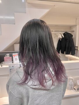 ネオリーブカフ 鶴ヶ峰店(Neolive caff) ベリーラベンダー ウルフレイヤー ダブルカラー