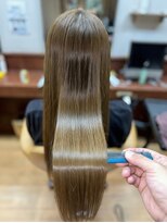 ヘアセラピー サラ 北仙台店(hair therapy Sara)&nbsp;透明感ベージュ♪柔らか髪質改善ストレート