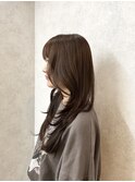 韓国レイヤーカットx モカブラウンカラー