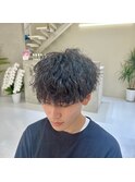波巻きシャドウパーマ【シャドウパーマ/メンズパーマ/長野市】