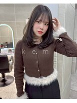 アケミ(akemi)&nbsp;【愛されヘア】上品な内巻きレイヤー×艶ショコラブラウン