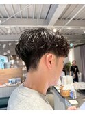 似合わせカットメンズパーマ×刈り上げマッシュ