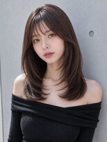 ユーフォリア 渋谷グランデ(Euphoria SHIBUYA GRANDE)&nbsp;アッシュブラウンミディアムレイヤーシースルーバング