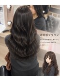 ナチュラルブラウン/エクステ/韓国/レイヤー/カラー/髪質改善/