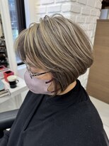 アッシュ 吉祥寺店(Ash)&nbsp;脱白髪染め　ファイバープレックスハイライト　イルミナカラー