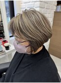 脱白髪染め ファイバープレックスハイライト イルミナカラー