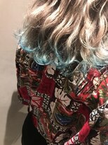 ジーナ(XENA) 裾カラーライトブルー