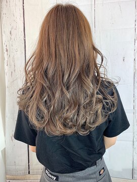 セシルヘアー JR尼崎店(Cecil hair) 大人可愛い黒髪シアーミントグリーンエレガントデジタルパーマ