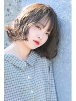 ヘアー リラクゼーション ドロップ(Hair relaxation drop) 　ひし形シルエット　カール　エアリー◎20代30代40代50代