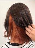 マーブル三軒茶屋/☆インナーカラー×オレンジ/ブリーチあり☆