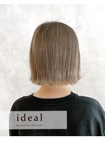 アイディール 心斎橋店(:ideal)&nbsp;20代30代40代☆ダブルカラーで、ハイトーン☆みるグレージュ☆