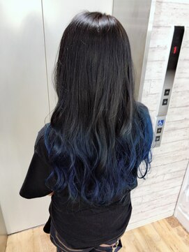 ヘアサロン ドットプラス 町田店(dot. plus) <Insta@yama7o7o>グレーブルーグラデーションカラー【町田】