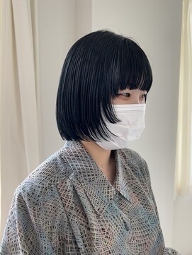 ヘアーアイストゥーレ(HAIR ICI TRE) bob navy color