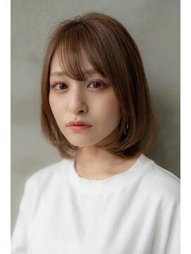 オースティン 登戸向ケ丘遊園(AUSTIN) 大人かわいい前髪セシルカットココアブラウンフリンジウェーブ
