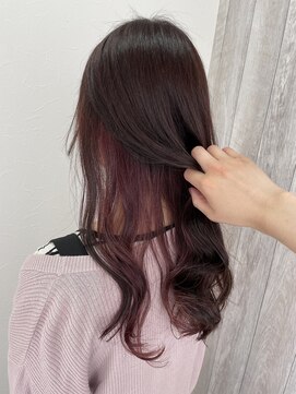 シエル 立川店(CIEL) インナーカラー×ピンクブラウン【CIEL×maki】