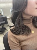 ふんわりカール/小顔ミディ[インナーカラー/学割U24/門前仲町]