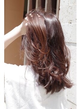 オーブ ヘアー リリー 博多2号店(AUBE HAIR lily) レッド系カラー