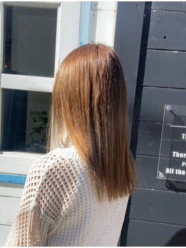 リッカヘアー(Ricca hair) 大人可愛い小顔美シルエットセミロングブラウンベージュ