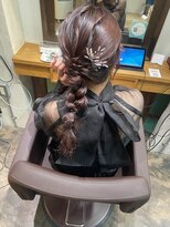 ロア 福岡天神本店(LORE)&nbsp;編みおろしヘア