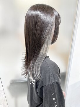 バブ バイネオリーブ(Bab by neolive) インナーカラー ホワイトグレージュ インナーグレージュ