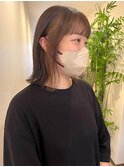 フェイスフレーミング×切りっぱなしボブ