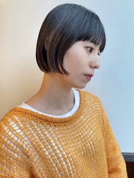 ミニ(mini) ミニボブ×ベージュカラー