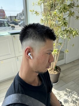 タブー 岐阜店(TABOO) バーバー風ボウズスキンフェード