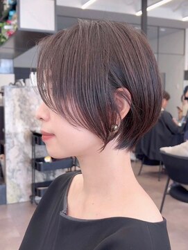 ビューブルー 亀戸錦糸町(VIEW BLUE) 暗めカラーグランマッシュショートボブ