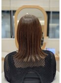 20代30代40代大人可愛い髪質改善小顔艶感ミディグレージュ