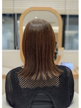 アドラーブル ココロ 新潟(adorable CoCoLo) 20代30代40代大人可愛い髪質改善小顔艶感ミディグレージュ