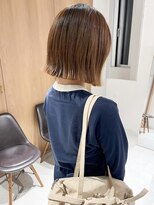 ラミエ バイ メルト 吉祥寺(lamie by melt)&nbsp;"久保田"切りっぱなし外ハネボブ地毛風縮毛矯正ストレート