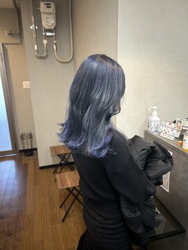 テーラヘアー 稲毛店(TELA HAIR) ブリーチ2回☆ブルーブラック