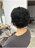 20代30代40代◎朝楽5分セットのナチュラルショートパーマ