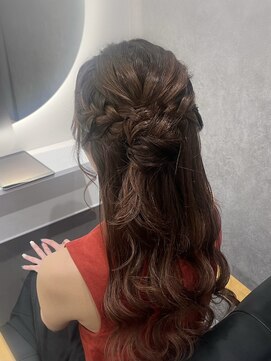 エメ 北千住店(Aimer) ハーフアップお団子【パーティーヘア/北千住】