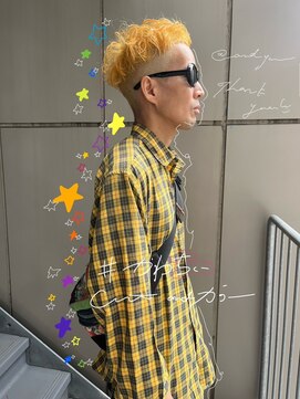 バズ ビー(BUZZ Bee) ブリーチカラーイエロー/デザインカット