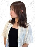 【MICHI 富田店 古作蓮】顔周りカット ナチュラルブラウン 艶髪