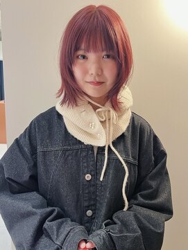 ユー(yew) ミディアムレイヤーカット/ウルフレイヤーカット/顔まわりカット