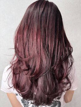 ゲームバイアランスミシー 心斎橋(GAME by Alan Smithee) cherry red × layer cut